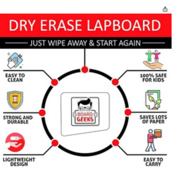 NWT~ 12 Double-Sided 9x12-Inch Dry Erase Boards for Classroom, Teachers & Kids - Picture 3 of 5